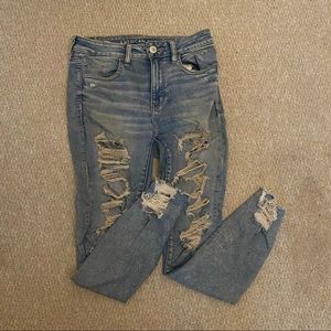 American Eagle ripped jeans size 8 regular